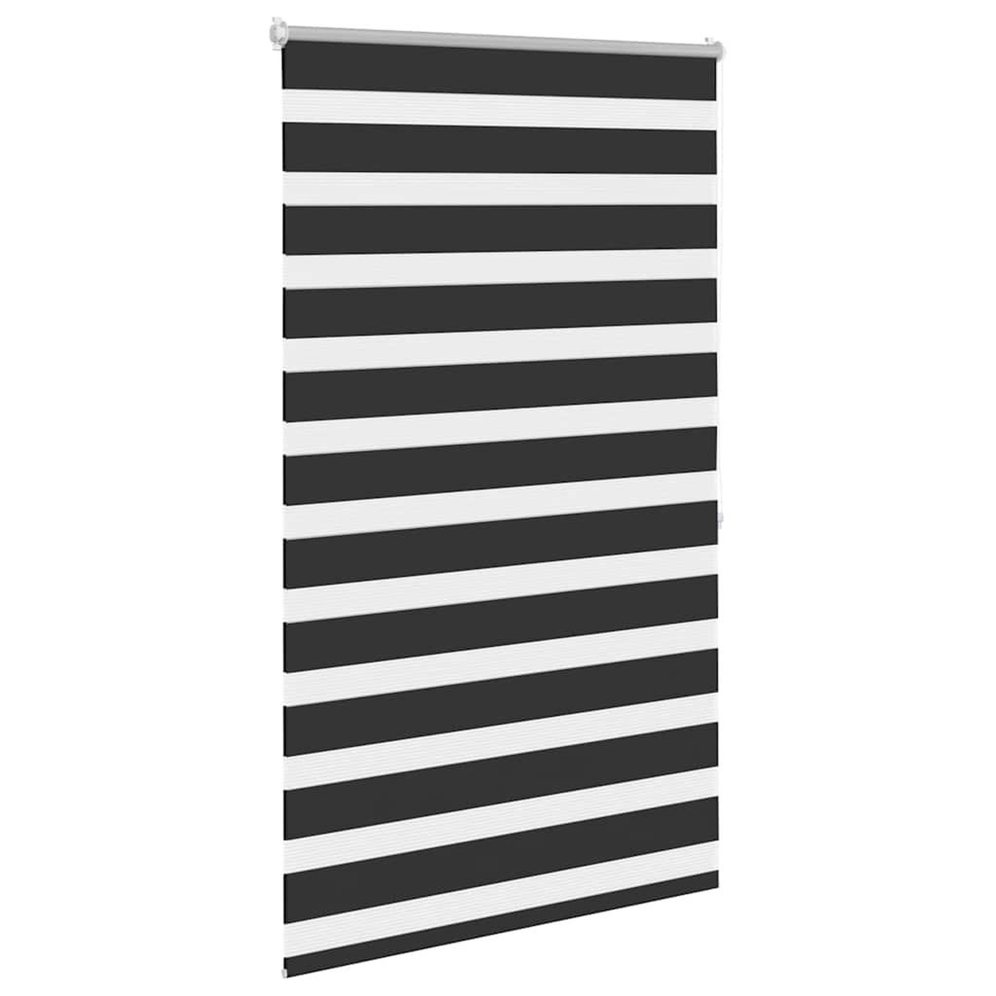 Voir la diapositive 3 : VIDAXL Store venitien zebre 100,9 x 175 cm, largeur du tissu 96,7 cm, noir