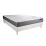 Voir la diapositive 3 : ACTISOM Ensemble matelas ACTILATEX DREAM Latex et mémoire de forme 140x200 cm 5zones de confort + sommier KIT blanc