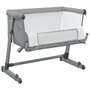 Voir la diapositive 4 : VIDAXL Lit pour bebe avec matelas Gris clair Tissu de lin