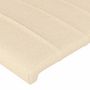 Voir la diapositive 5 : VIDAXL Tete de lit a LED Creme 147x16x118/128 cm Tissu