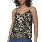 Only Débardeur Beige/ à Motifs Femme Only Nova Life Paris. Coloris disponibles : Noir