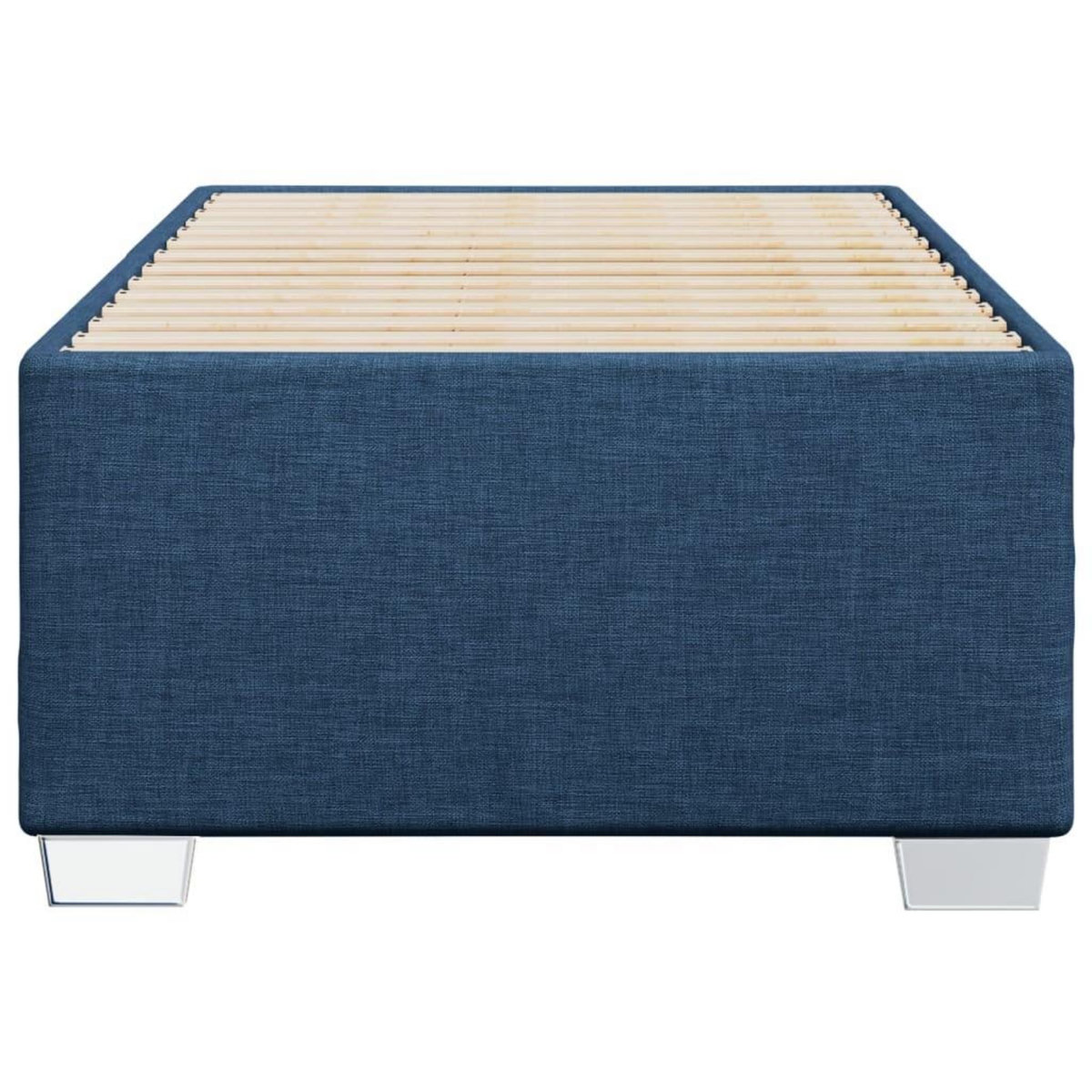 VIDAXL Cadre de lit sans matelas bleu 80x200 cm tissu