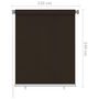 Voir la diapositive 6 : VIDAXL Store roulant d'exterieur 120x140 cm Marron