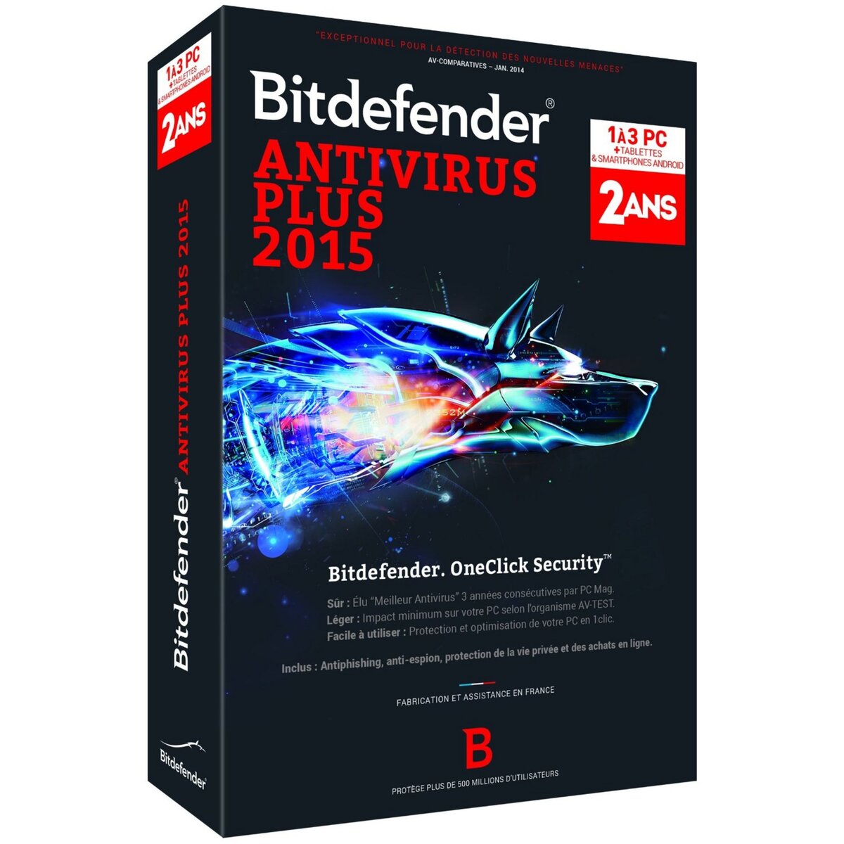 Bitdefender Antivirus Plus 2015 - 2 Ans/3 PC
