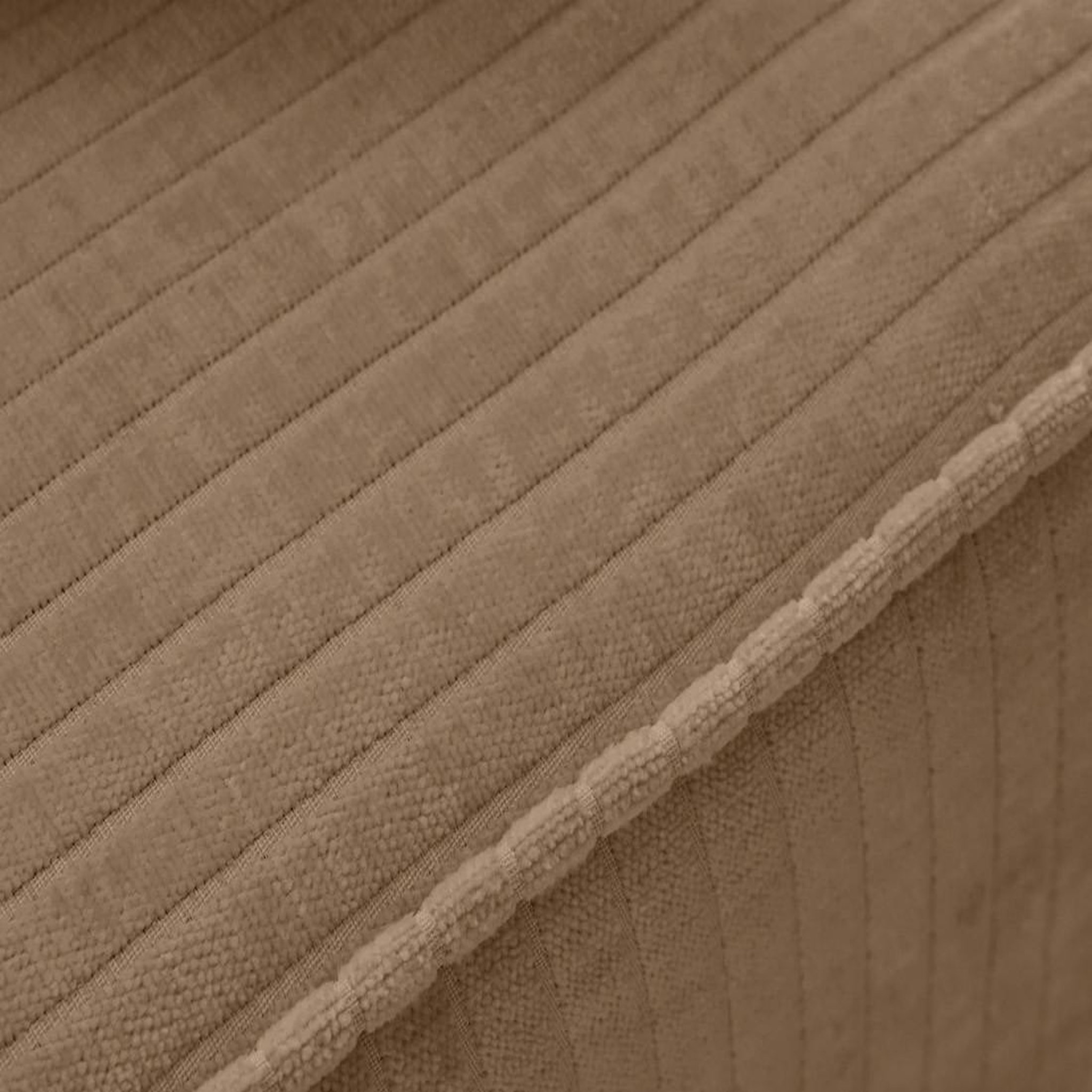 Voir la diapositive 5 : BEST MOBILIER Topaze - canapé droit 2 places en velours côtelé plat