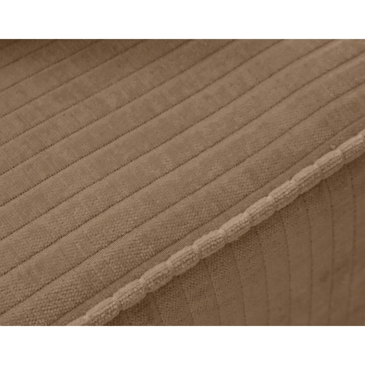 BEST MOBILIER Topaze - canapé droit 2 places en velours côtelé plat