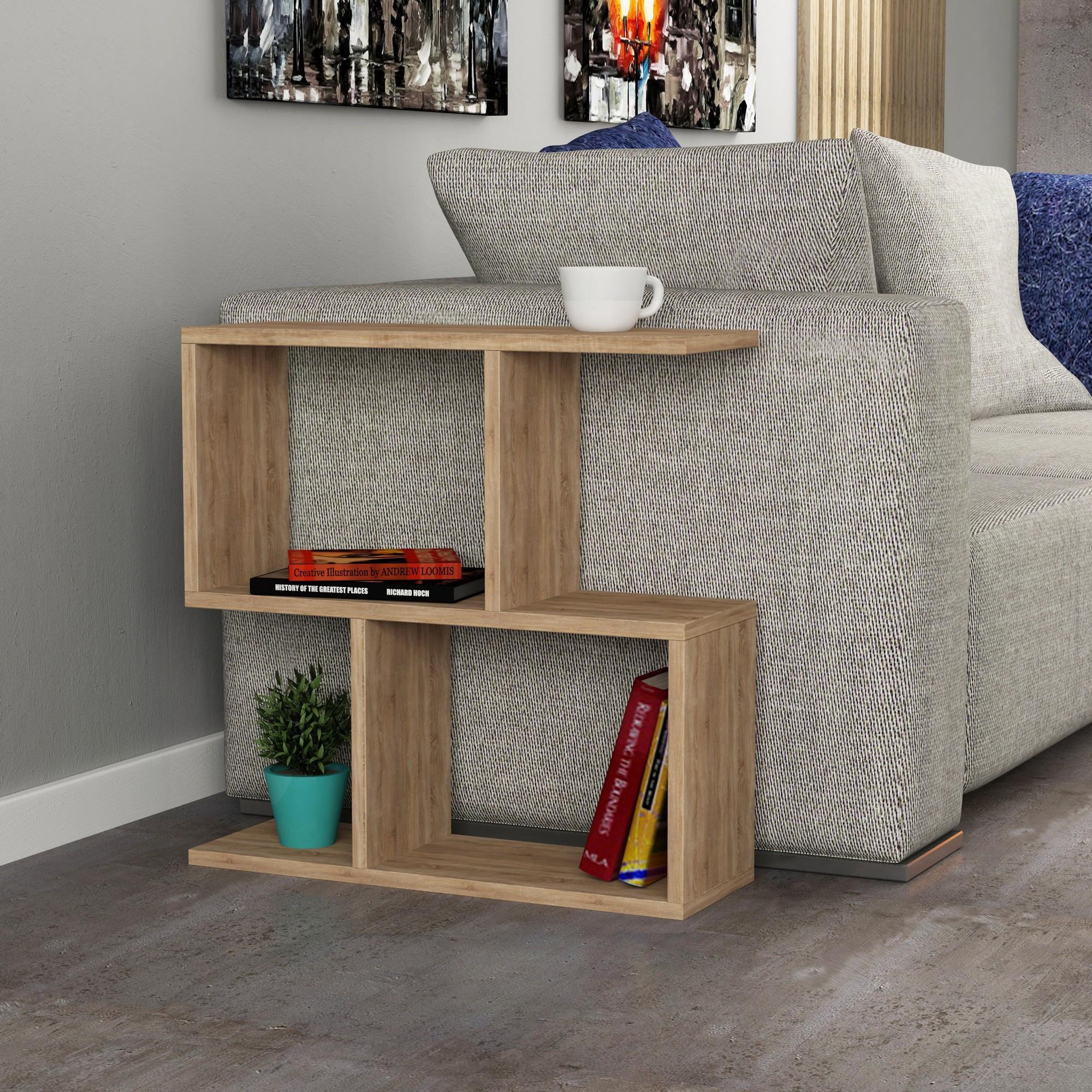 Voir la diapositive 2 : Habitat et Jardin Table d'appoint en bois  mania  - 60 x 20 x 60 cm - chêne