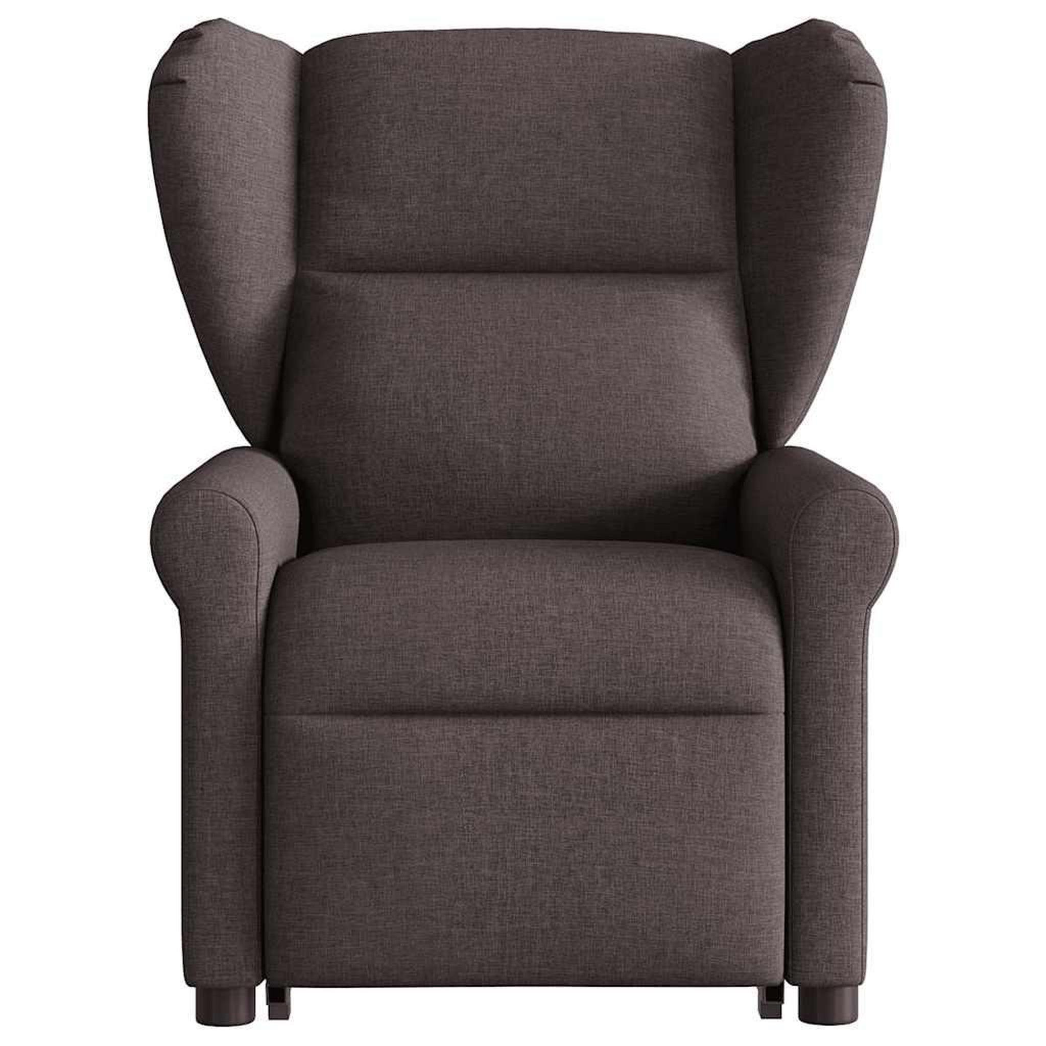 Voir la diapositive 4 : VIDAXL Fauteuil inclinable marron fonce tissu