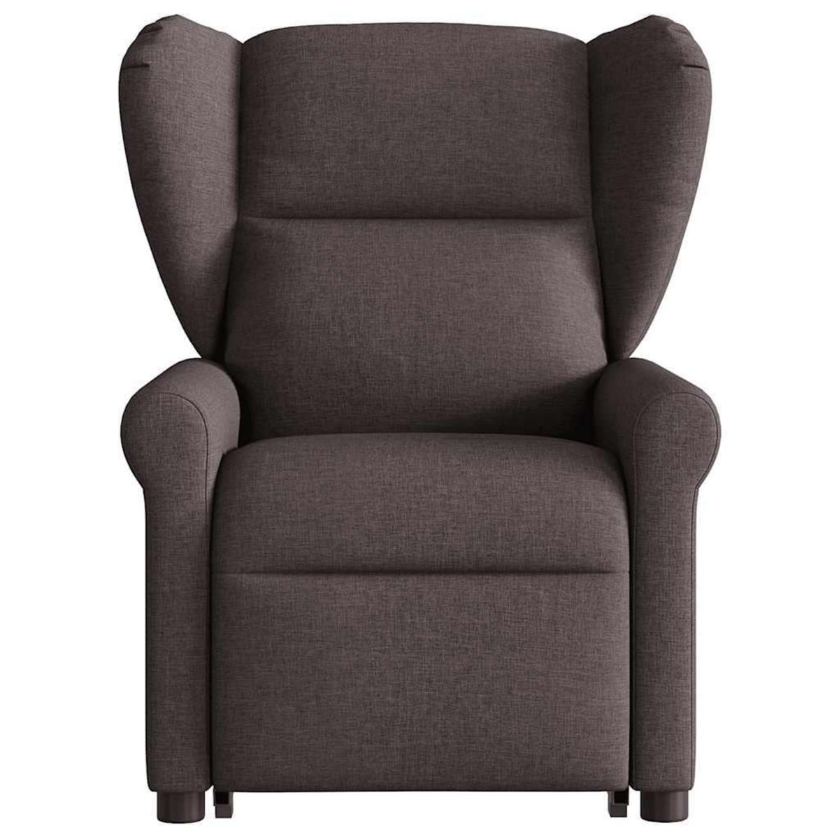 VIDAXL Fauteuil inclinable marron fonce tissu