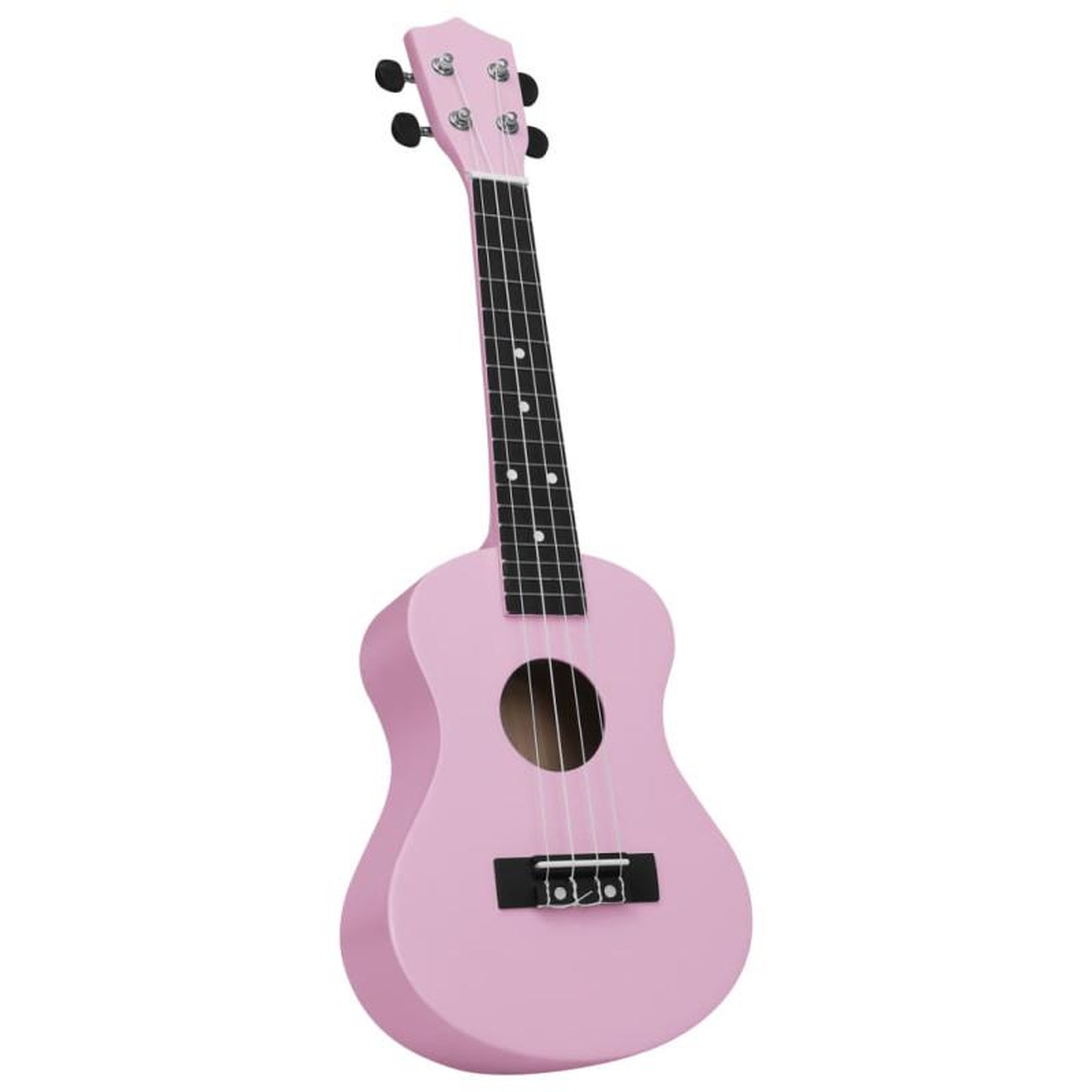 Voir la diapositive 5 : VIDAXL Jeu de ukulélé soprano avec sac pour enfants Rose 23