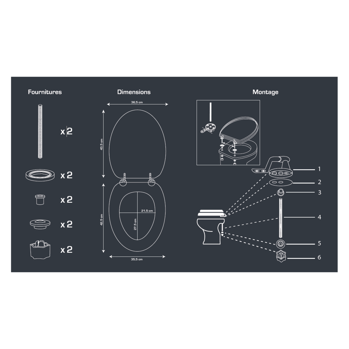 GUY LEVASSEUR Abattant WC effet bois CARNAC