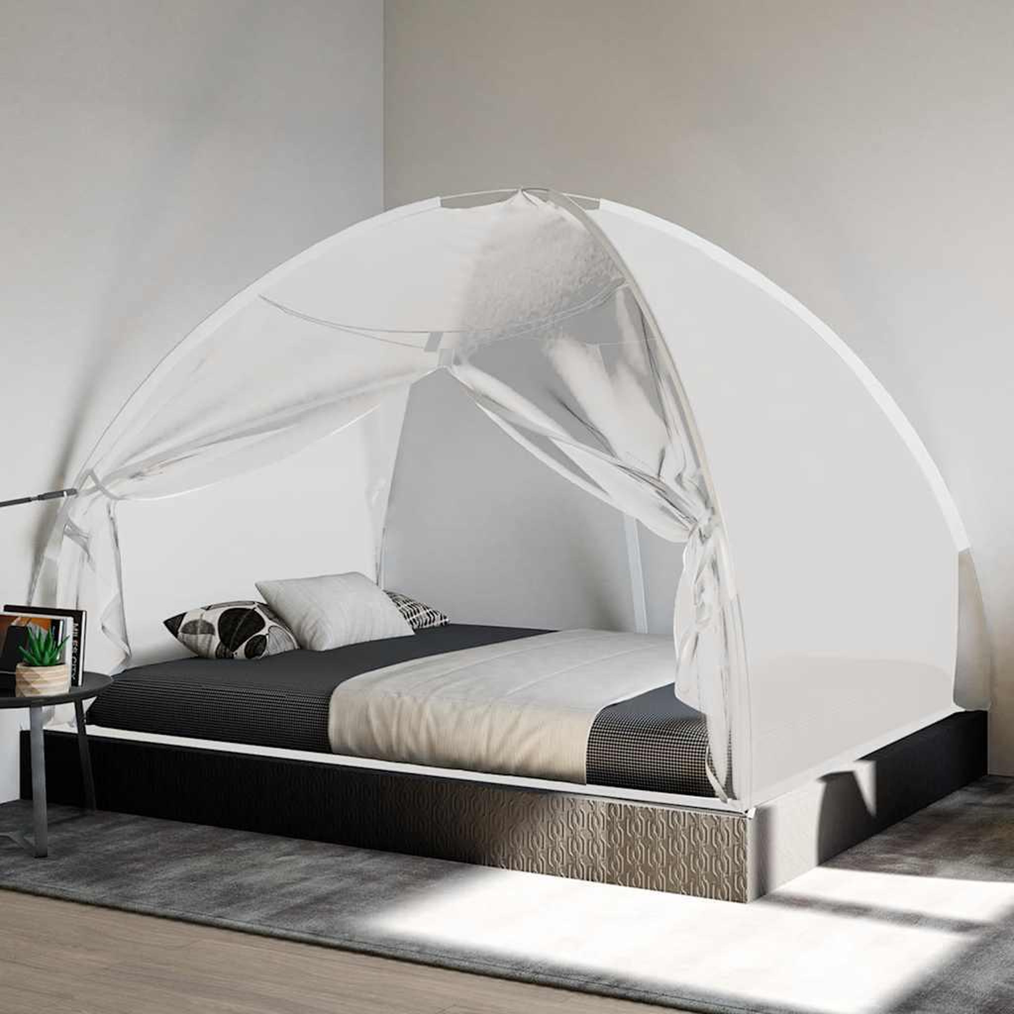 Voir la diapositive 3 : VIDAXL Moustiquaire mongole avec portes 220 maille blanc 200x150x140cm