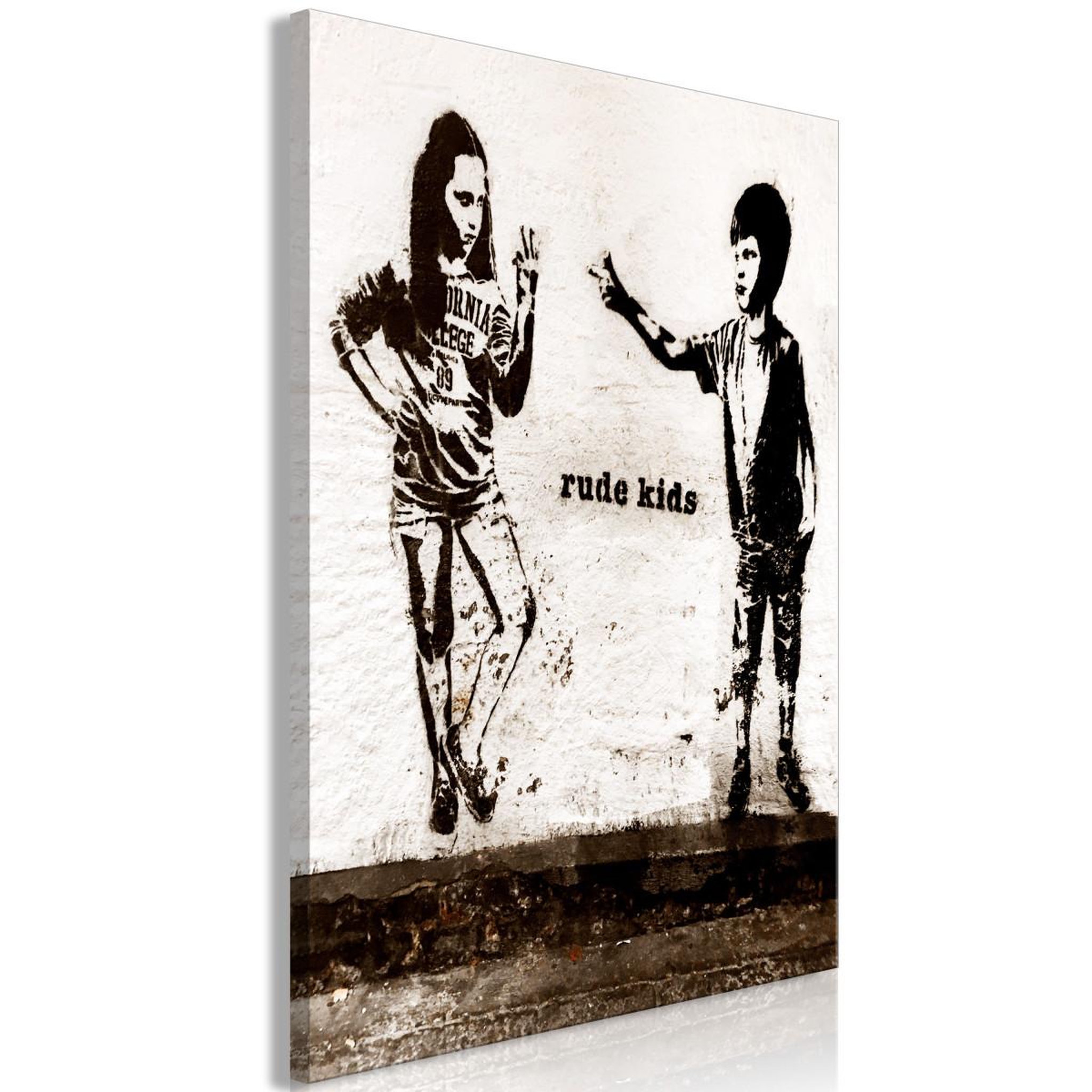 Paris Prix Tableau imprimé  rude kids. Coloris disponibles : Multicolore
