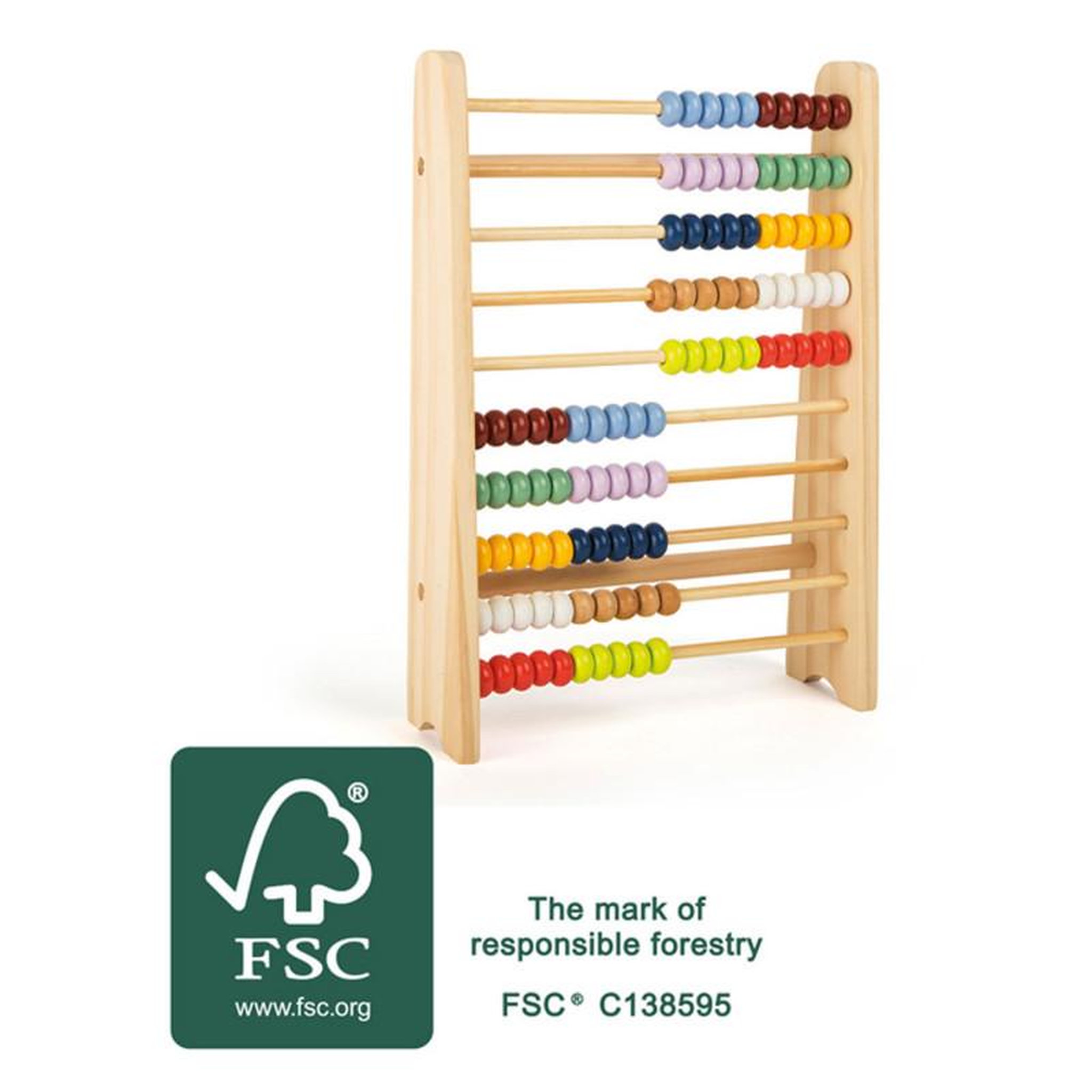 Voir la diapositive 3 : SMALL FOOT Small Foot - Wooden Abacus 11326