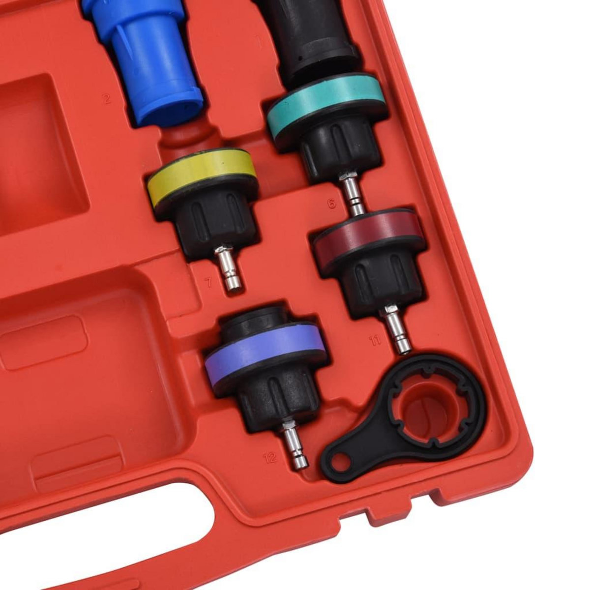 VIDAXL Testeur de pression pour refroidissement et bouchon 18 pcs
