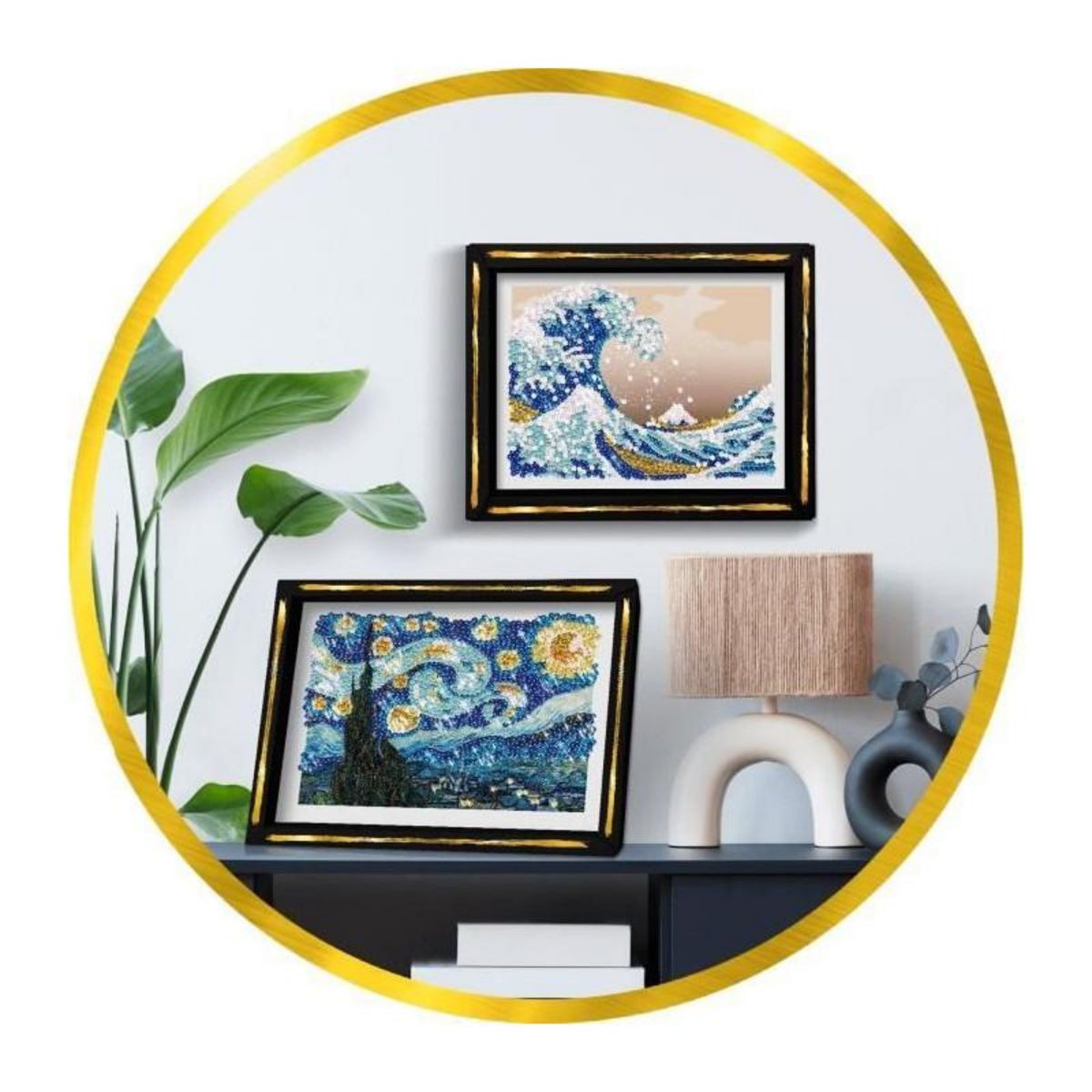 LANSAY Kit loisir créatif - LANSAY - Collection Sequins - La nuit étoilée - Van Gogh - Des 14 ans