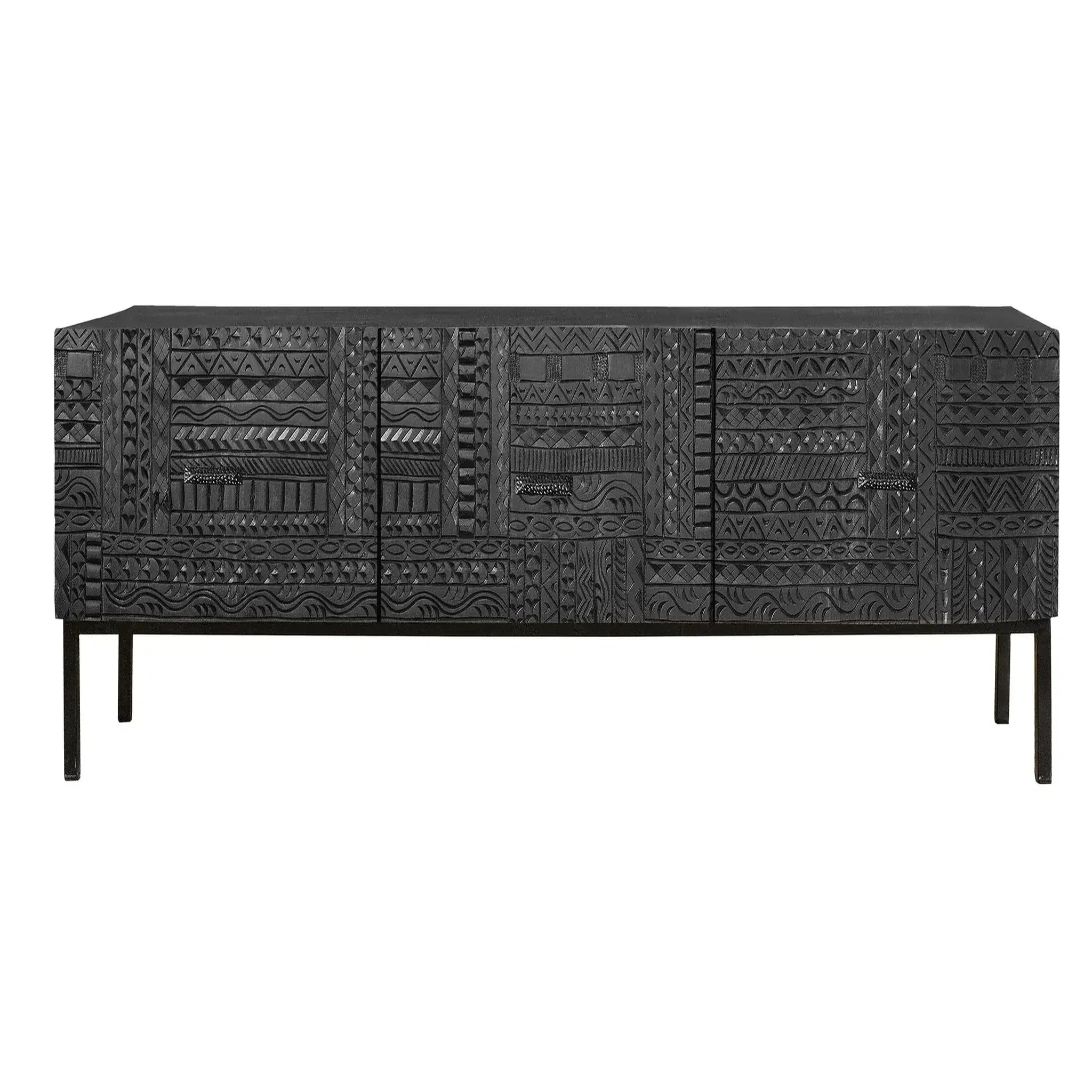 GINER Y COLOMER SL Meuble tv en bois de manguier 180 cm style ethnique