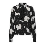 JACQUELINE DE YONG Blouse /Blanc Imprimé Femme JDY Life Boey. Coloris disponibles : Noir