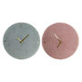 Voir la diapositive 1 : AAAAA Horloge Murale DKD Home Decor Vert Rose 40,5 x 5,5 x 40,5 cm (2 Unités)