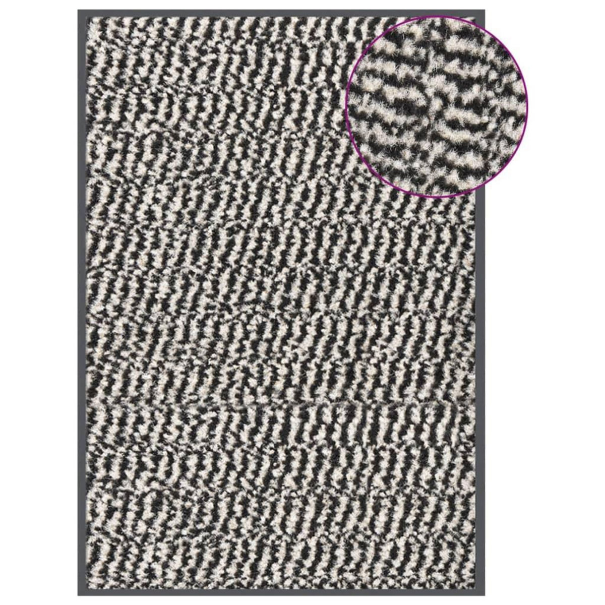 VIDAXL Paillasson touffete 40x60 cm Marron clair