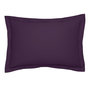 Voir la diapositive 2 : DODO Taie d'oreiller Harmonie Satin de coton coloris Aubergine