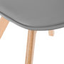 Voir la diapositive 4 : TOILINUX Lot de 4 chaises design scandinave BAYA