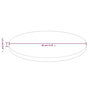 Voir la diapositive 5 : VIDAXL Dessus de table rond Marron clair Ø30x1,5 cm Bois chene traite