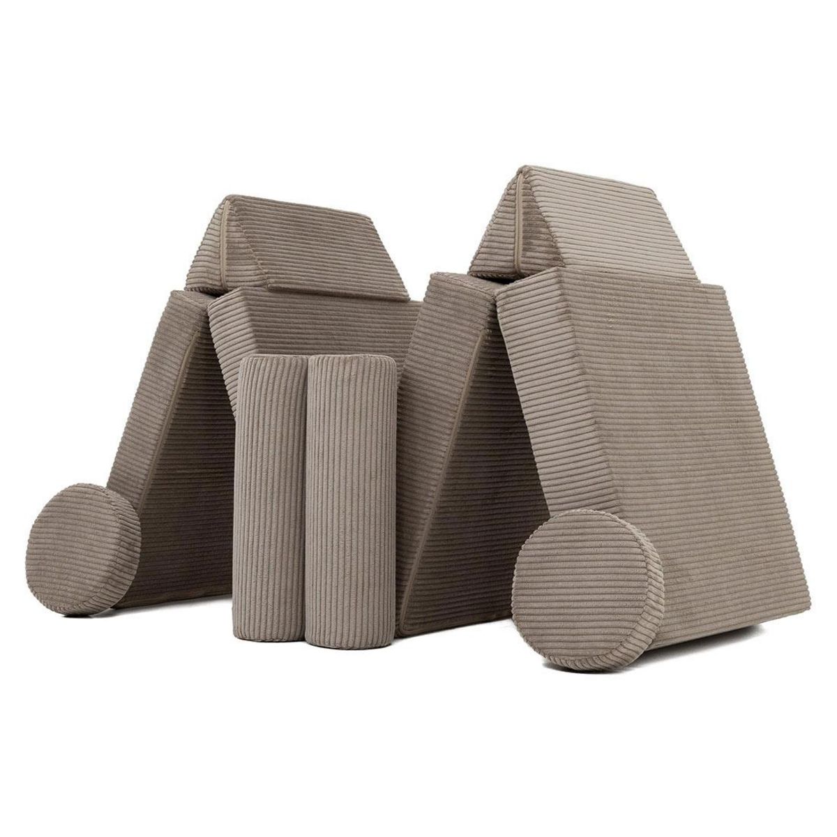 BEST MOBILIER Ines - canapé droit 2 places en velours côtelé