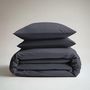 Voir la diapositive 3 : DODO Pack housse de couette + Taie(s) d'oreiller Coton thermorégulé Gris acier