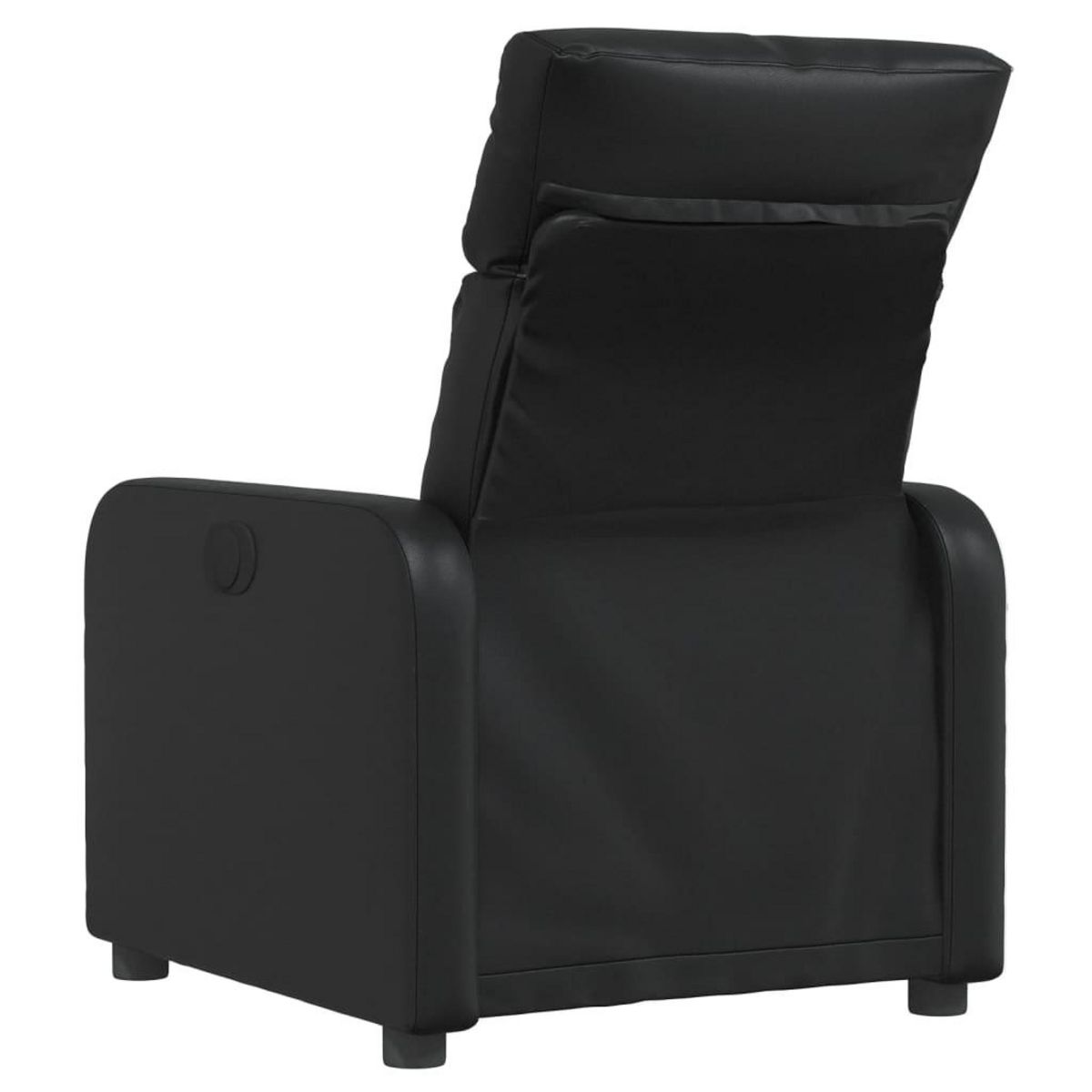 VIDAXL Fauteuil inclinable Noir Similicuir