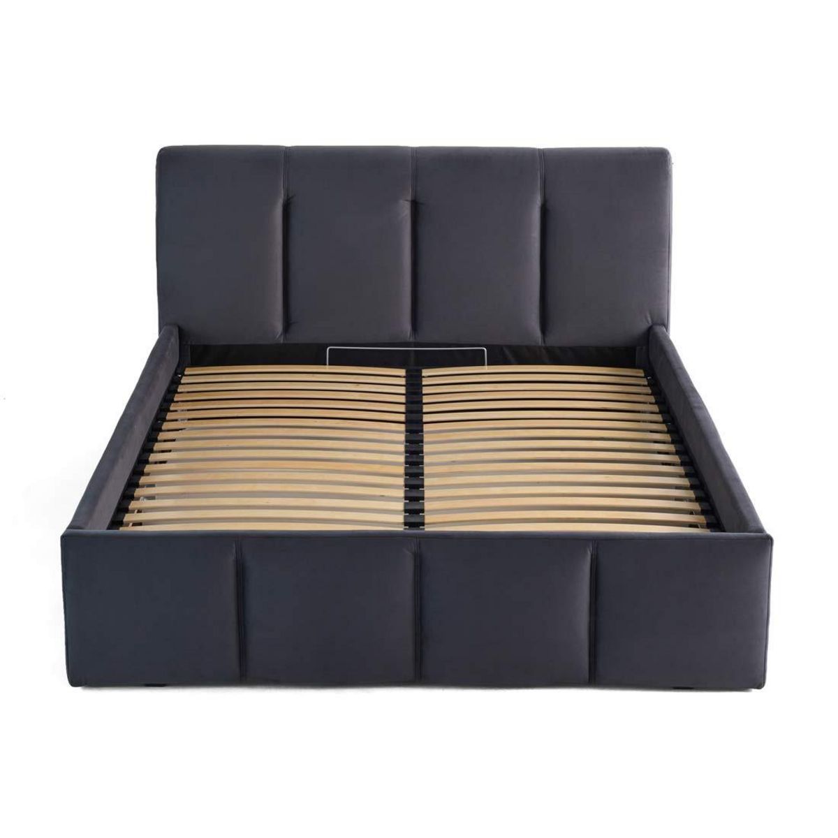 LISA DESIGN Elysia - lit coffre - 140x190 - en velours - sommier inclus