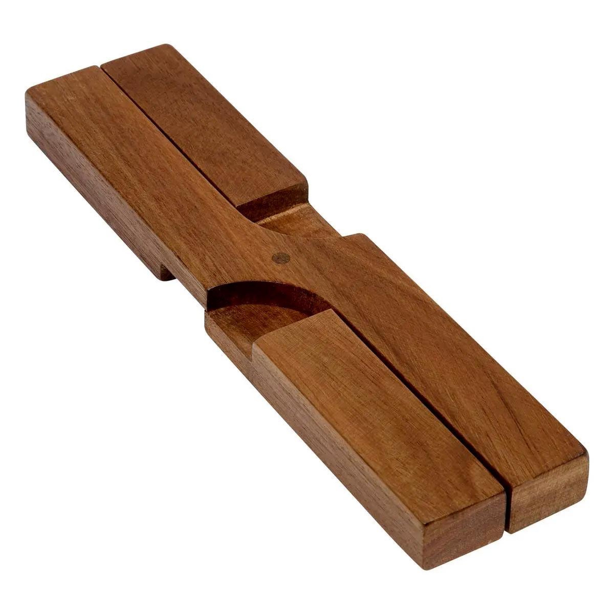 Voir la diapositive 2 : FIVE Dessous de plat en bois  croix  21cm marron
