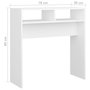Voir la diapositive 6 : VIDAXL Table console blanc 78x30x80 cm bois d'ingenierie