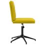 Voir la diapositive 4 : VIDAXL Chaise a manger Jaune Velours