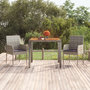 Voir la diapositive 1 : VIDAXL Table de jardin dessus en bois Gris 90x90x75 cm Resine tressee