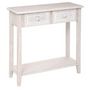 Voir la diapositive 1 : ATMOSPHERA Console Design 2 Tiroirs  Hina  80cm Blanc