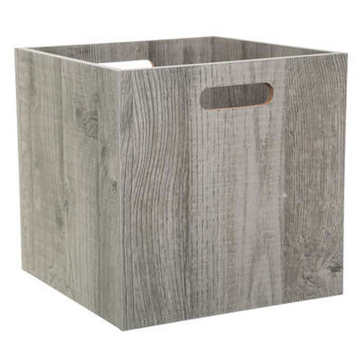 Boite panier de rangement en bois pour étagère 31 x 31 cm  Mix n' modul