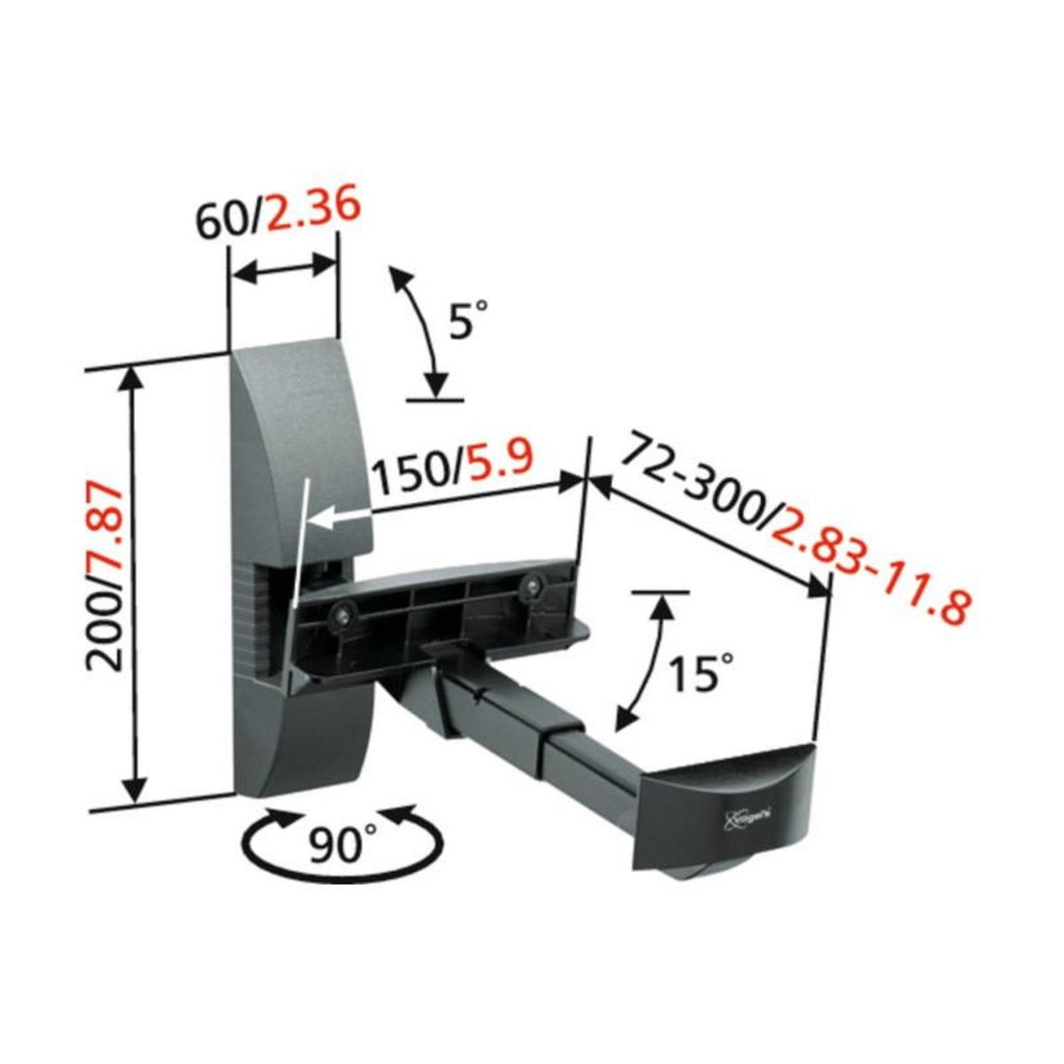 Vogel's Support d enceinte Vogel s VLB 200 X2