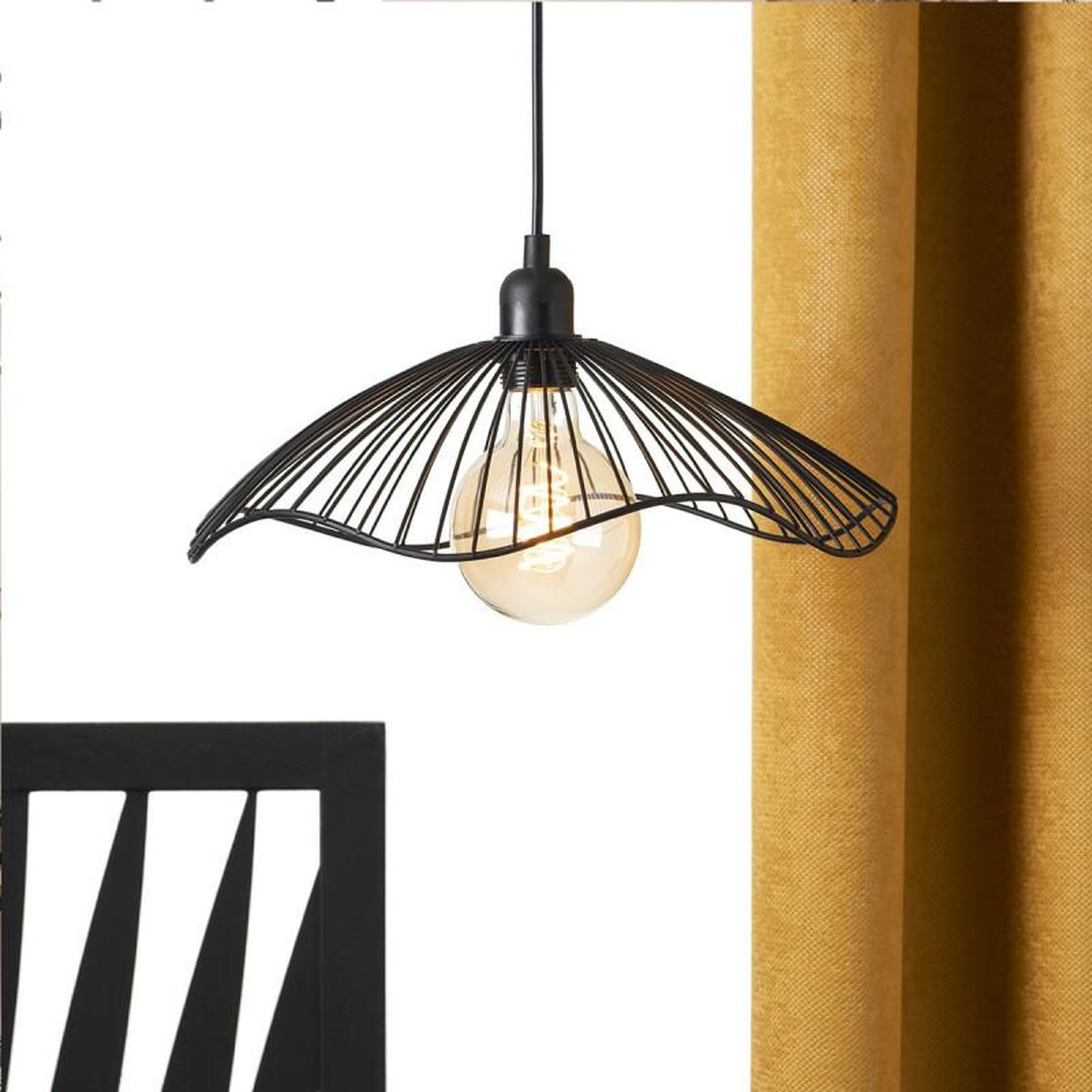 Voir la diapositive 3 : ATMOSPHERA Suspension métal fil diamètre 34 cm Galt Atmosphera