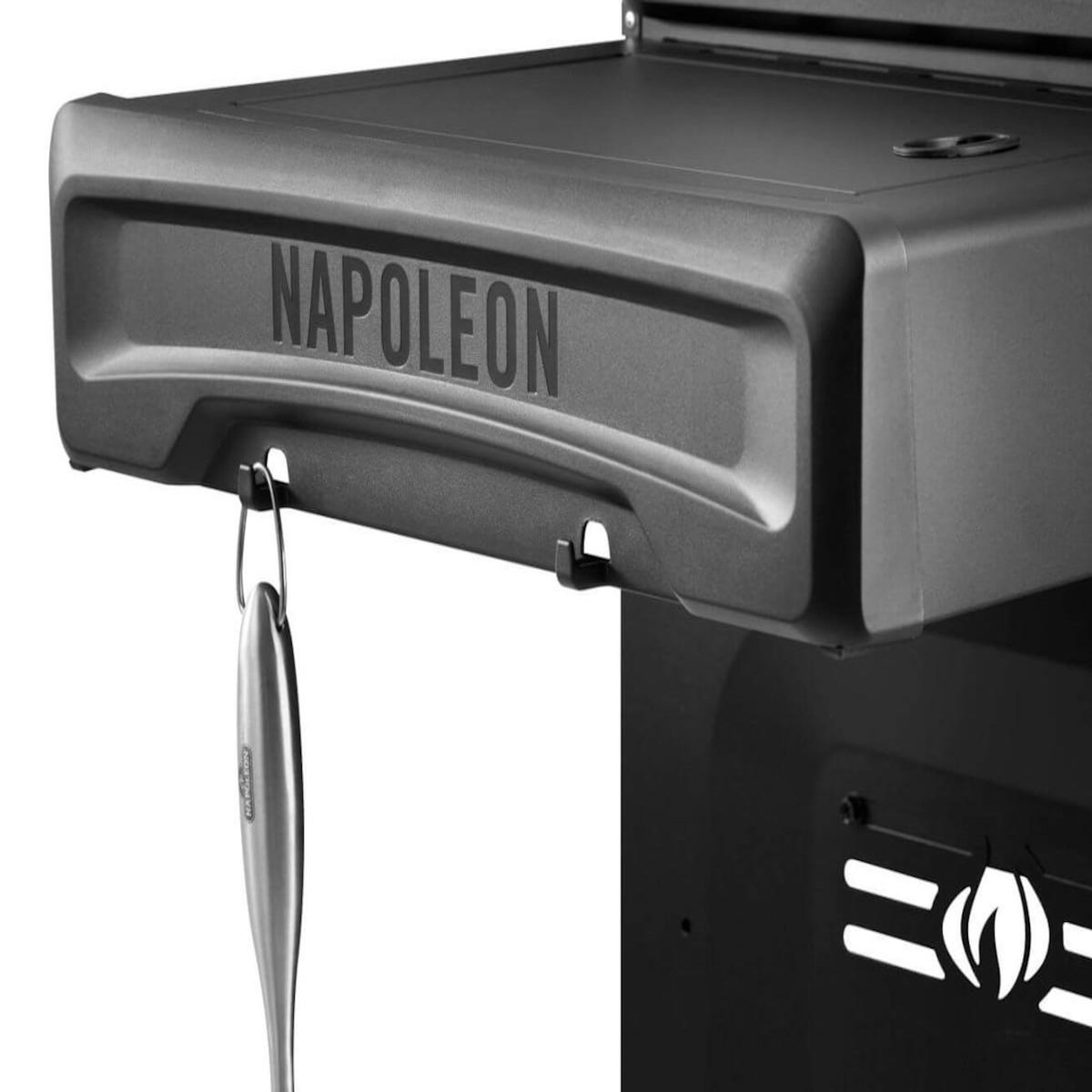 NAPOLEON Plancha Rogue Pro Phantom + sizzle zone et bac à accessoires - Napoléon