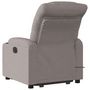Voir la diapositive 5 : VIDAXL Fauteuil inclinable de massage electrique Taupe Tissu