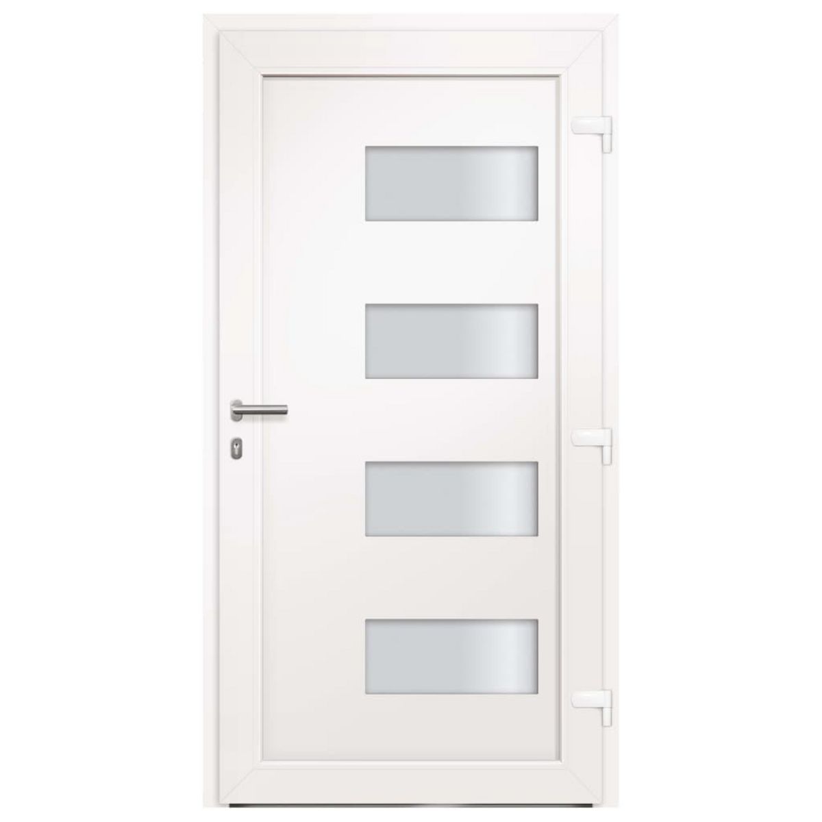 VIDAXL Porte d'entree Aluminium et PVC Anthracite 100x210 cm