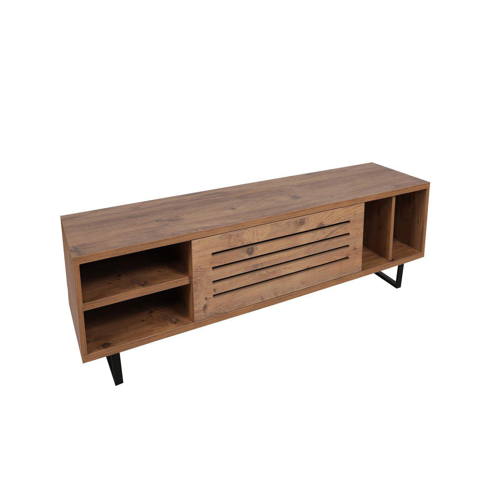 Habitat et Jardin Meuble tv en bois  safir  160 x 40 x 35 cm - pin atlantique
