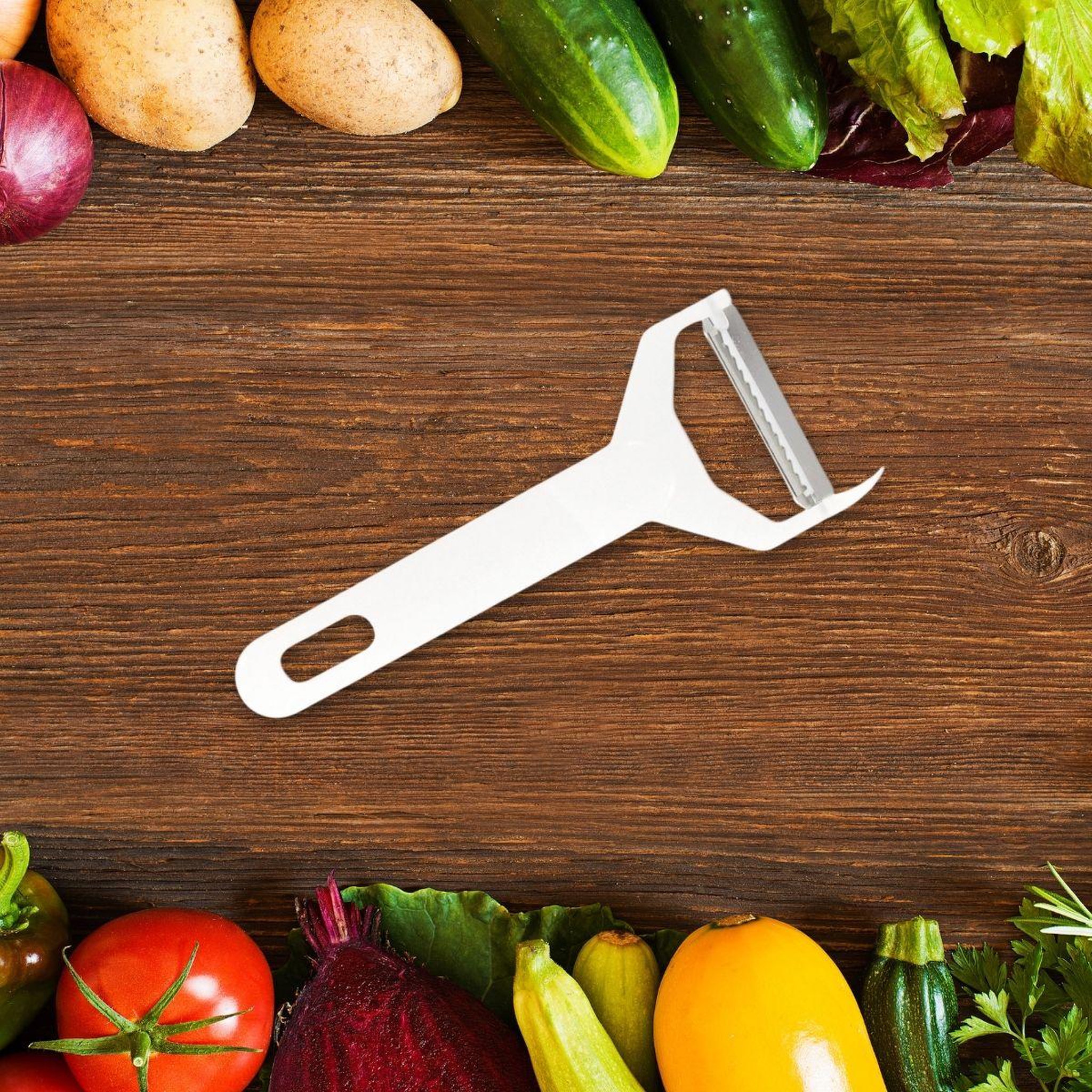 Voir la diapositive 2 : Fackelmann Rasoir pour julienne de légumes 15 cm fackelmann