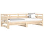 Voir la diapositive 3 : VIDAXL Lit coulissant sans matelas bois de pin massif 2x(90x190) cm
