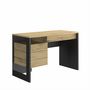 Voir la diapositive 1 : Bureau droit 1 porte 1 tiroir L119xH75xP54cm DETROIT