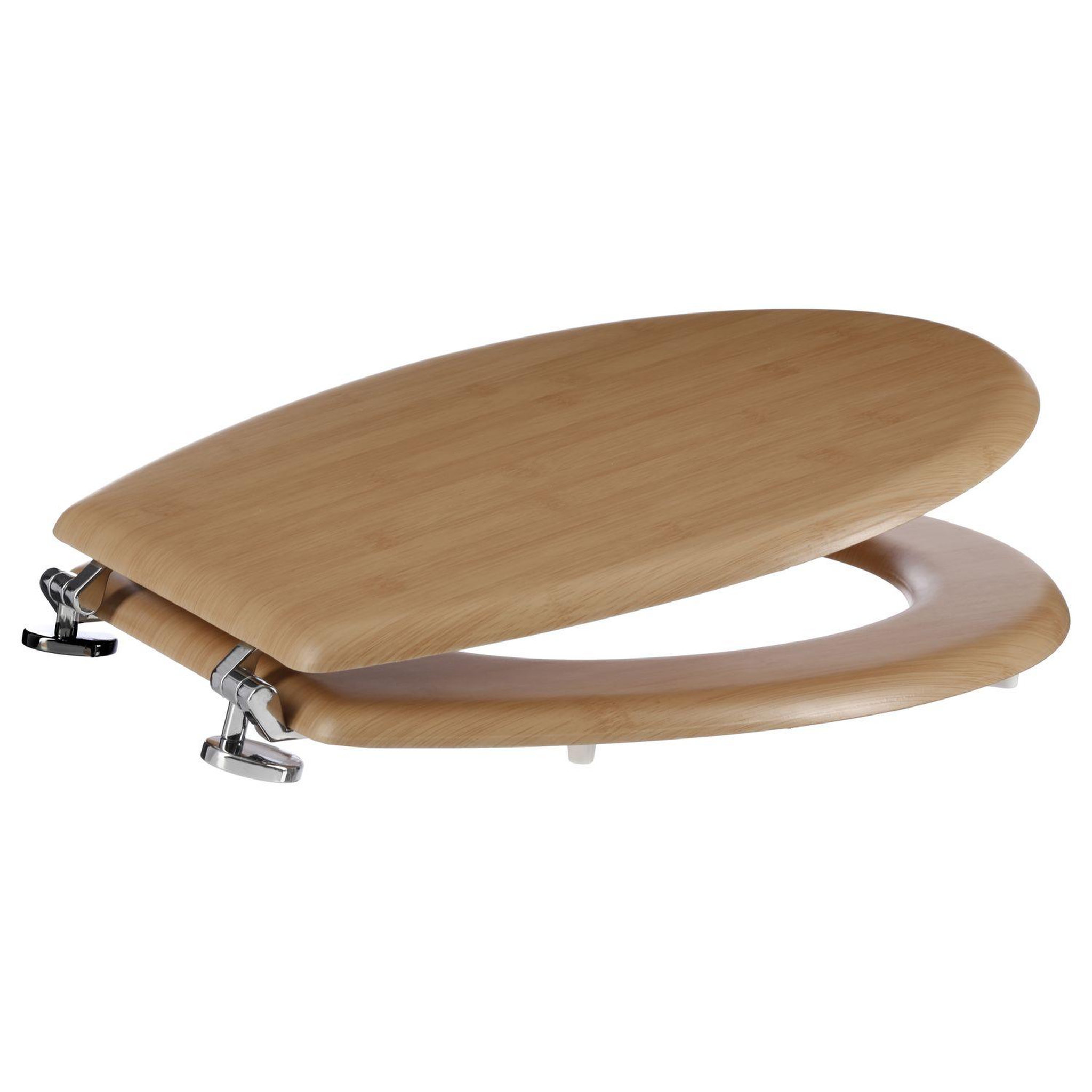 Voir la diapositive 2 : ATMOSPHERA Abattant WC effet bambou Natura - MDF - Marron