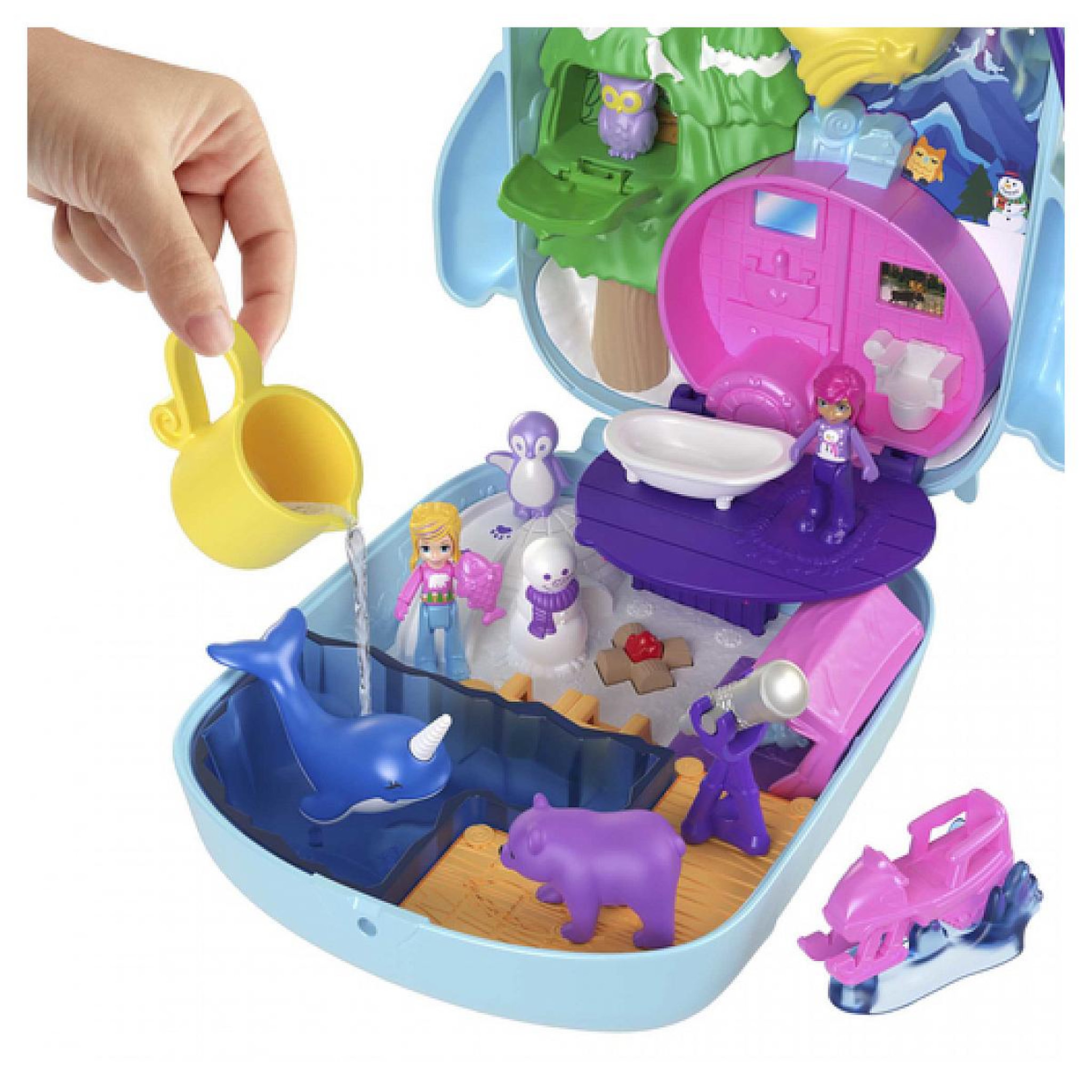 Voir la diapositive 4 : MATTEL Polly Pocket Coffret hiboux soiree pyjama