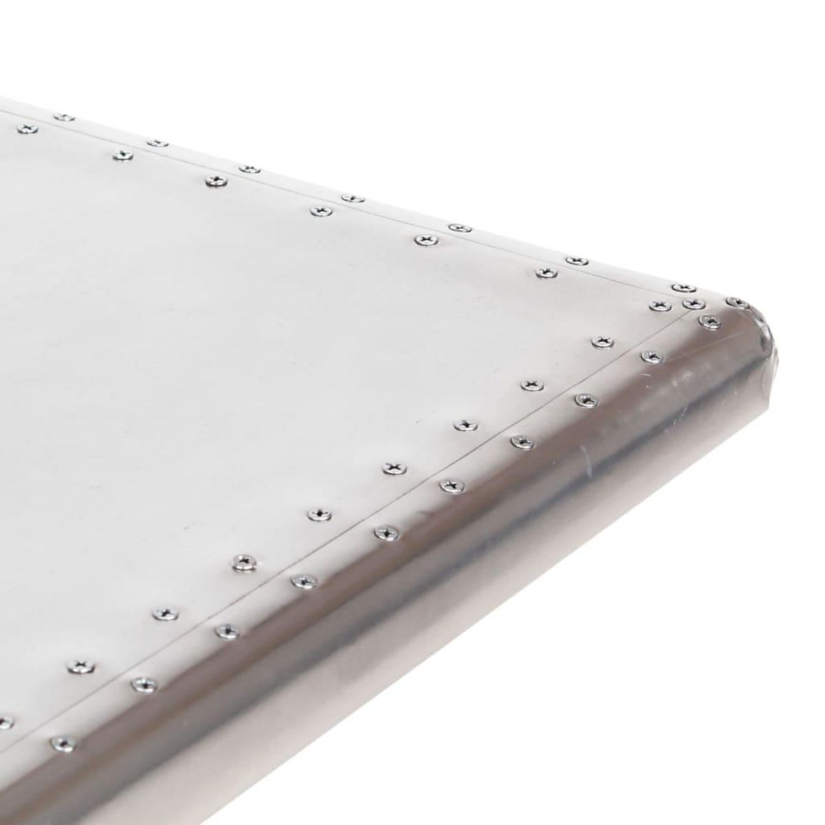 VIDAXL Bureau style avion Argente 112x50x76 cm Metal