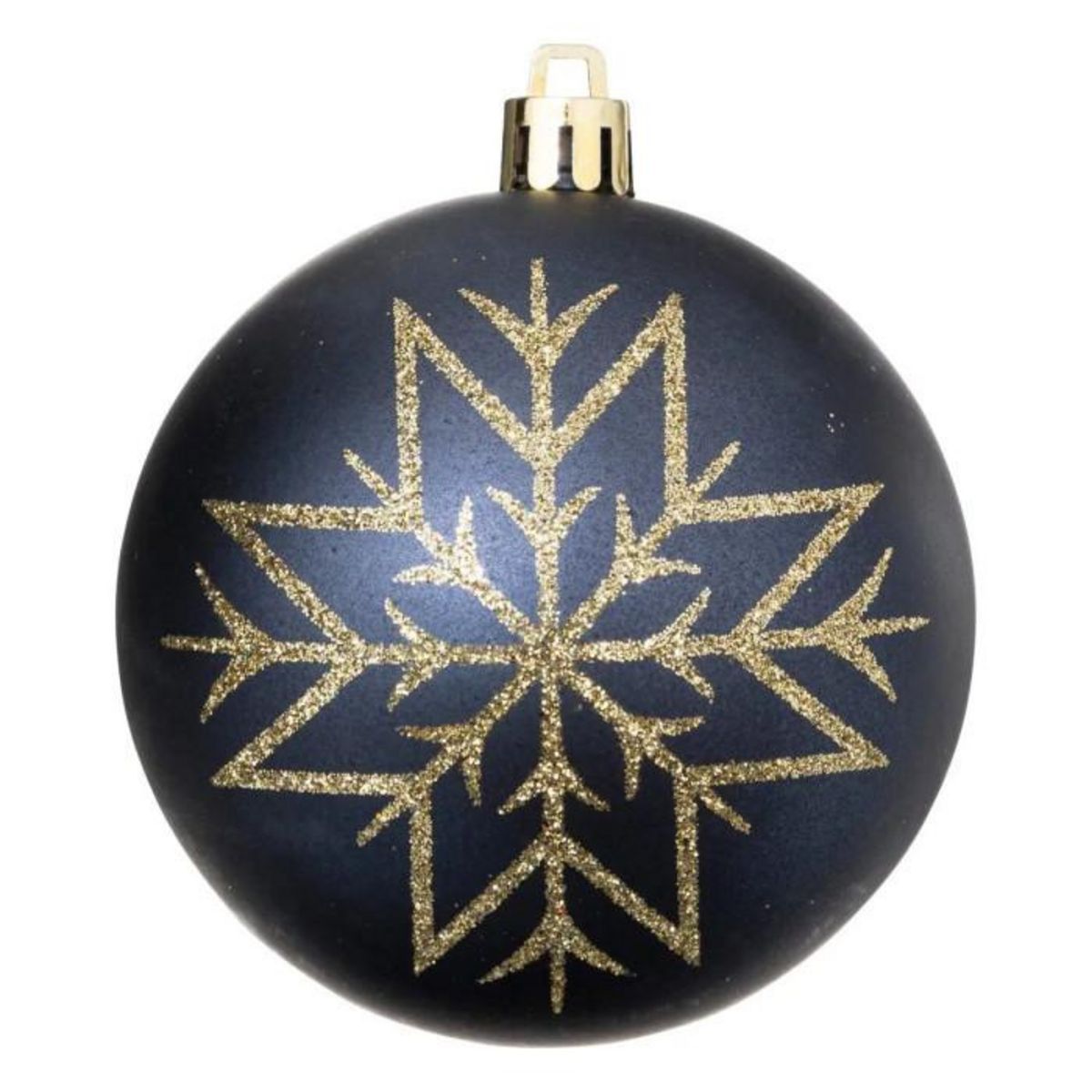 ATMOSPHERA Lot de 8 Boules de Noël  Maison des Couleurs  8cm Bleu & Or